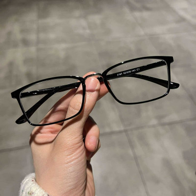 Kính gọng Mắt vuông form nhỏ nhựa dẻo siêu nhẹ