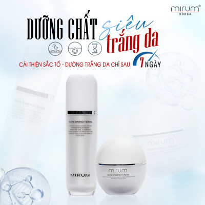 COMBO Dưỡng trắng chuyên sâu, mờ nám và tàn nhang Mirum 100ml