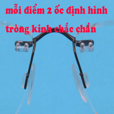 Mắt kính lão ti-tan nâu không viền 868