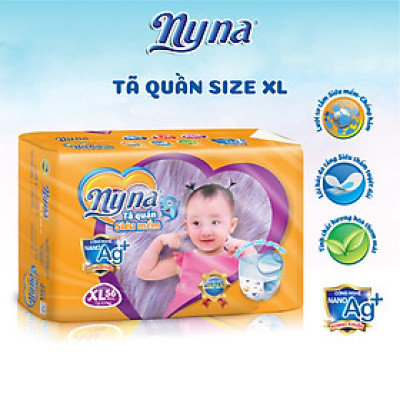 Tã Quần em bé Nyna size XL 56 miếng