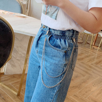 Dây xích móc quần kim loại titan 2 lớp cá tính