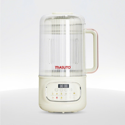 Máy làm sữa hạt thủy tinh chống ồn Masuto MS Love Plus dung tích 1,2L có hẹn giờ 12 chế độ nấu - Hàng chính hãng