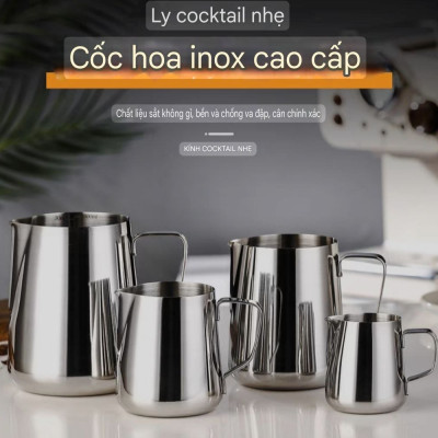 CA INOX ĐÁNH SỮA INOX 1500ML - 1000ML - 600ML - 350ML