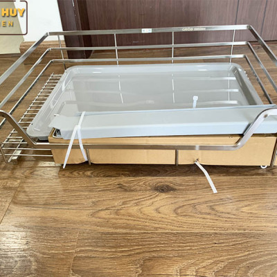 Giá xoong nồi inox 304 nan dẹt cho tủ bếp bảo hành vĩnh viễn han gỉ