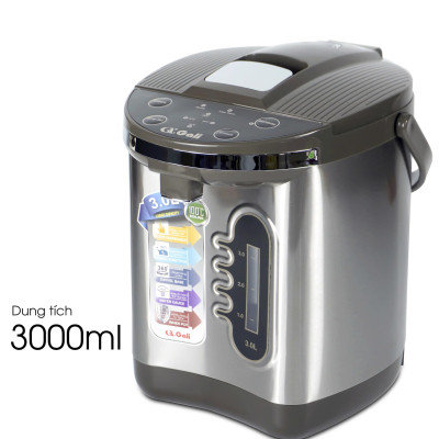 Bình Thuỷ Điện Gali GL-5030G Dung tích 3L nhỏ gọn, Thân bằng nhựa nguyên sinh cao cấp, lòng trong bằng Inox 304 dày chất lượng. Hàng chính hãng chất lượng cao bảo hành 24 tháng.