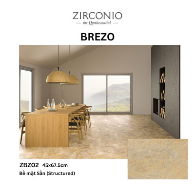 Gạch NIRO GRANITE - ZIRCONIO ZBZ02 BREZO - 45x67.5cm - 3 viên/thùng(0.91m2)