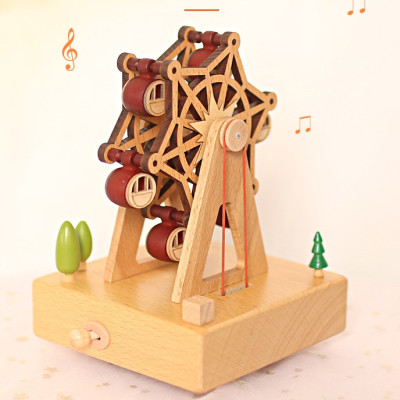 Hộp Nhạc Gỗ Vòng Xoay Ferris Music Box Trang Trí Quà Tặng_ Hàng Chính Hãng