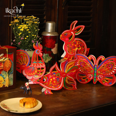 Lồng đèn Trung Thu - Lồng đèn trang trí "Ký ức tuổi thơ" hình Bướm size 30cm