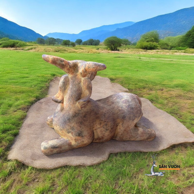 Tượng Gốm Hình Con Dê Goat