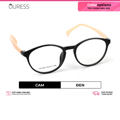 Gọng kính nhựa dẻo tr90 thời trang nam nữ Ouress CA1638