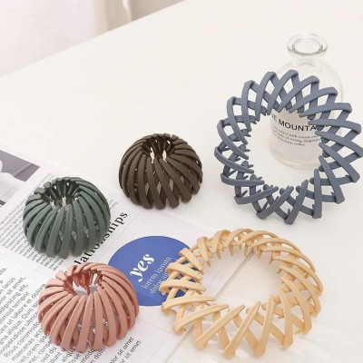 Kẹp búi tóc Hàn Quốc màu trơn nhám - cặp tóc tổ chim màu trơn nhám ( giao màu ngẫu nhiên như hình )