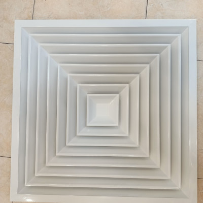 Cửa gió khuếch tán 400x400mm, miệng gió điều hòa, nan gió, chắn gió điều hòa