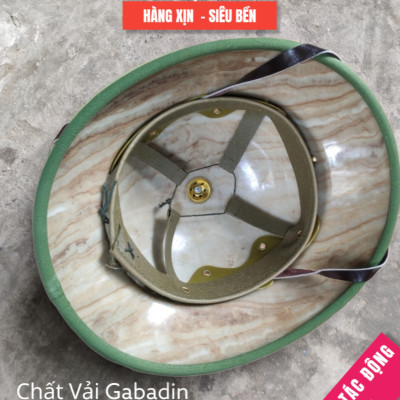 MŨ CỐI ARMY K82 XỊN MŨ CỐI VẢI BỌC GABADIN QUAI DA THẬT LÒNG CỐT PHÍP ĐÚC