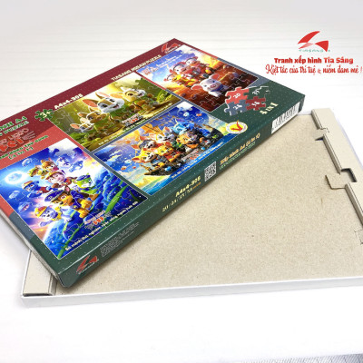 Xếp hình A4 (4 trong 1) Super_Hero_Pet ( Siêu Anh Hùng Thú Cưng)