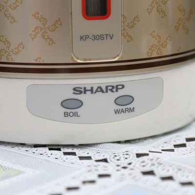 Bình thủy điện Sharp KP-30STV RB 2.9 lít , Công suất 670W, Đế xoay 360 độ - Hàng chính hãng