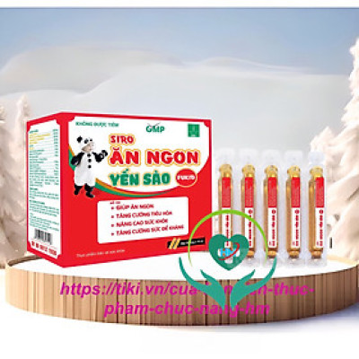 Lisse Siro ăn ngon yến sào Fukid ( hộp 20 ống) - Ăn ngon, kích thích tiêu hoá, tăng miễn dịch cho trẻ