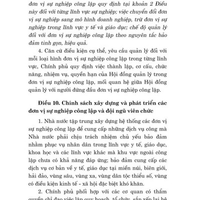 Luật viên chức năm 2010 (sửa đổi, bổ sung năm 2019) bản in 2024