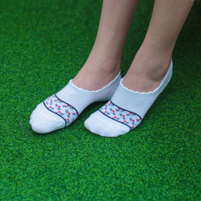 Tất vớ lười nữ hoa nhí Kikiya cao cấp Hàn Quốc W-N-021