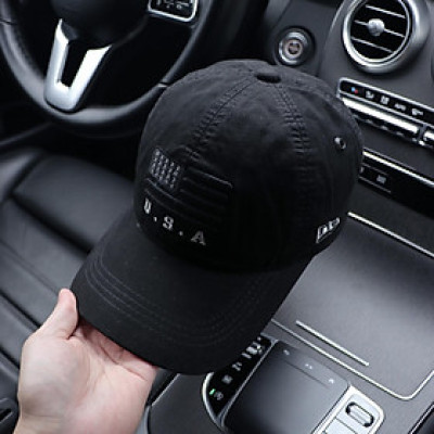 Nón kết, mũ lưỡi trai Cờ Mĩ vải kaki form chuẩn siêu đẹp (Ảnh thật)