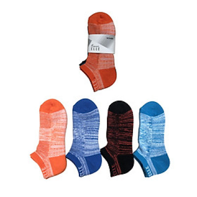 Set 3 đôi vớ thể thao nữ cổ ngắn dệt xù thương hiệu ELLE EBWSPORT02 LOC3