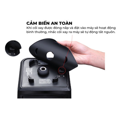 Máy làm sữa hạt Rapido RHB1800D 1000W 1.75L xay nấu đa năng, phù hợp mọi gia đình,BH 12 tháng - Hàng chính hãng