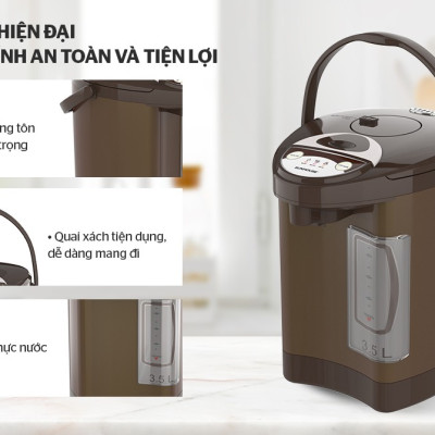 BÌNH THỦY ĐIỆN 3.5 L SUNHOUSE SHD1535C -Hàng chính hãng (chỉ giao HCM)