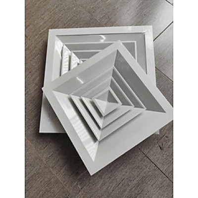 cửa gió khuếch tán 300x300, cửa gió cấp điều hòa âm trần, nan gió khuếch tán nhôm