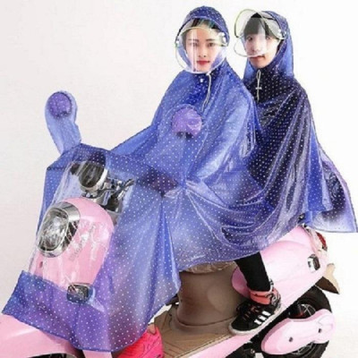 Áo Mưa 1 và  2 Đầu Cánh Dơi Chấm Bi Thời Trang Chất Liệu dẻo mềm - hàng việt