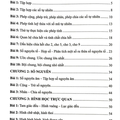 Sách - Chinh Phục Toán 6 Bằng 500 Câu Hỏi Trắc Nghiệm - Tập 1