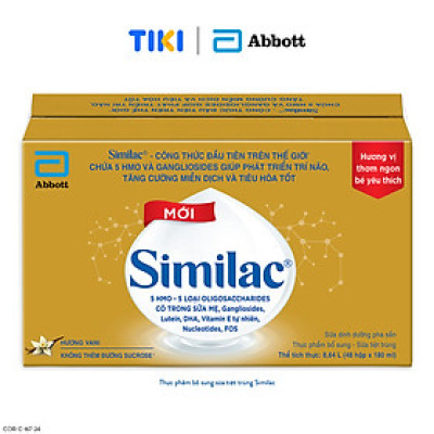 Thùng 48 Hộp Sữa Nước Abbott Similac 180ml cho trẻ từ 1 tuổi