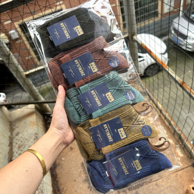 5 đôi tất nam cổ trung 100% cotton