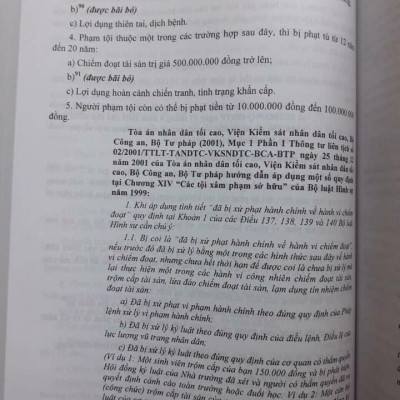 Chỉ Dẫn Tra Cứu, Áp Dụng Bộ Luật Hình Sự Năm 2015 ( Sửa Đổi, Bổ Sung Năm 2017)