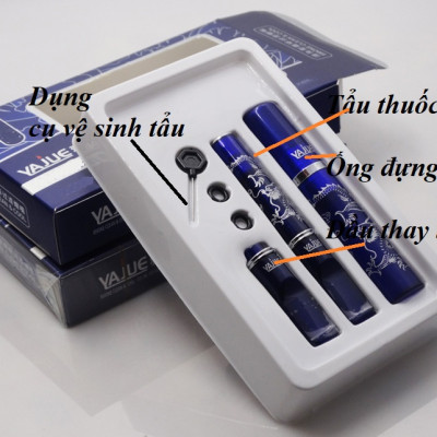 Tẩu thuốc nhựa dẻo cao cấp chạm rồng sang trọng 