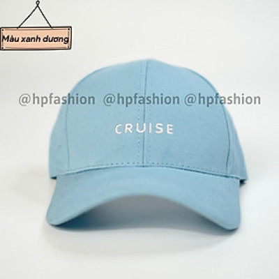 Mũ lưỡi trai ️ Nón kết thêu chữ CRUISE chất kaki cao cấp form unisex nam nữ N17