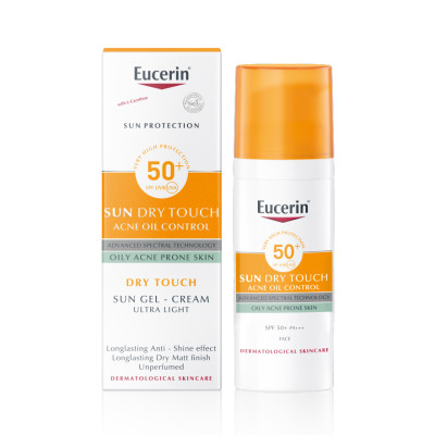Gel Chống Nắng Cho Da Nhờn Mụn Eucerin Sun Gel-Cream Dry Touch Oil Control SPF50+ (50ml)