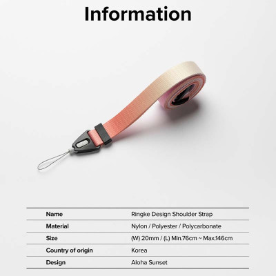 Dây đeo Ringke Shoulder/Hand Strap điện thoại/tablet/máy ảnh - Hàng Chính Hãng
