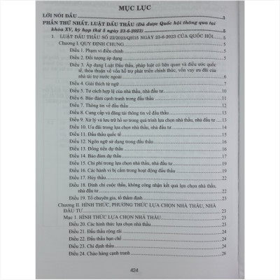 Sách Luật Đấu Thầu 2023 - Quy Định Lựa Chọn Nhà Thầu, Hạn Chế Thất Thoát, Lãng Phí, Tiêu Cực, Tham Nhũng Trong Lĩnh Vực Đấu Thầu - Luật Giá 2023 (V2243D)
