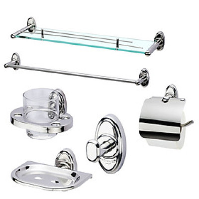 Bộ phụ kiện phòng tắm 6 món BAO - 6M2C (INOX 304)