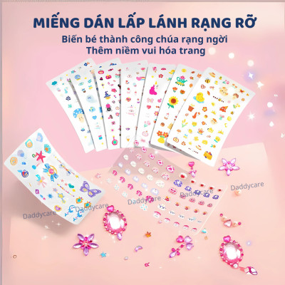 Hình xăm cho bé, dán móng tay cho bé Mideer Garden Fairy Dress Up Sticker Pack 1000 miếng