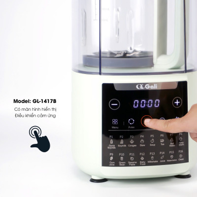 Máy làm sữa hạt Gali GL-1417A 1.75 lít đa chức năng nấu hẹn giờ. Hàng chính hãng chất lượng cao, bảo hành 24 tháng