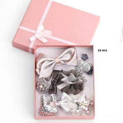 Hộp 10 Phụ Kiện Kẹp Tóc Băng Đô Cho Bé Gái Nhiều Màu Sắc