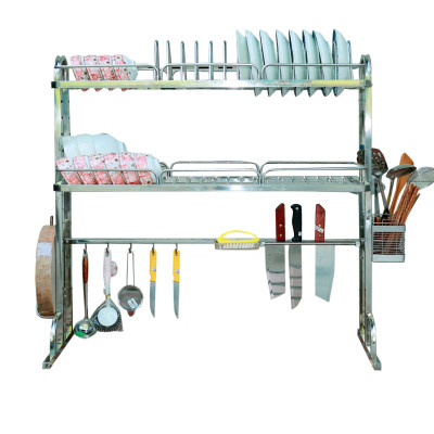 Kệ để bát đĩa đa năng thông minh . Giá để đồ chén đĩa trên bồn rửa bát ( inox 304 không rỉ)