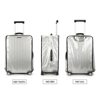 Áo bọc vali trong suốt, nhiều size- Bao trùm vali chống trầy xước cao cấp -Hàng chính hãng 