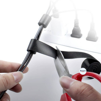 Băng Dính Gai Velcro Quấn Dây Sạc Điện Thoại Tai Nghe Dán Thu Gọn Dây Điện Đa Năng Sáng Tạo - Hàng Nhập Khẩu