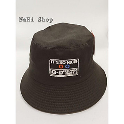 Nón bucket kaki in chữ cực "trất"