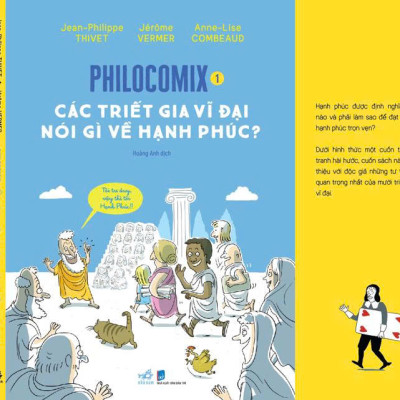 Sách - Philocomix 1- Các triết gia vĩ đại nói gì về hạnh phúc (Nhã Nam Official)
