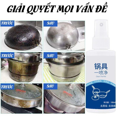 Chai Xịt Loại Bỏ Rỉ Sét Nồi Chảo 100Ml Tiện Dụng