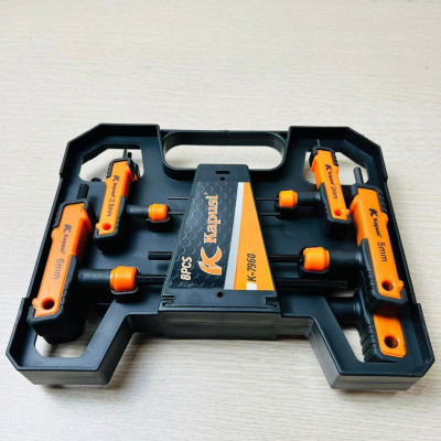 Bộ Lục Giác 18 chi tiết đầu bi và đầu sao KAPUSI TOOLS Nhật Bản k0420
