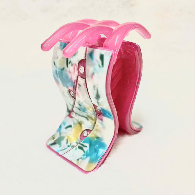 Kẹp tóc càng cua 2 lớp đính hột xoàn xịn - Kẹp tóc thời trang Hàn Quốc cao cấp