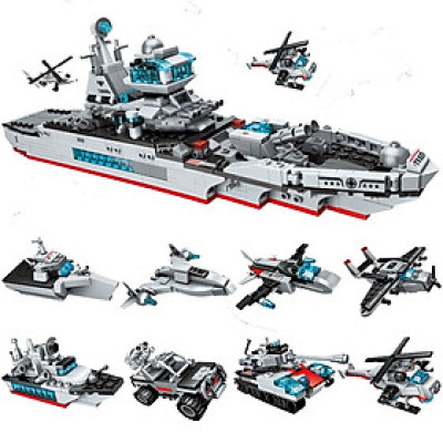 Đồ chơi xếp hình Qman Marine cruiser, Trò chơi lắp ráp xe 1411 - QMAN - lẻ mẫu ngẫu nhiên